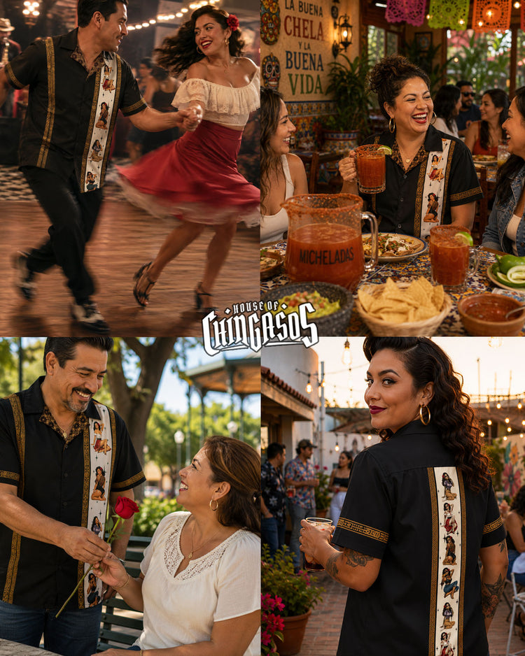 Chicana Pinups Guayabera