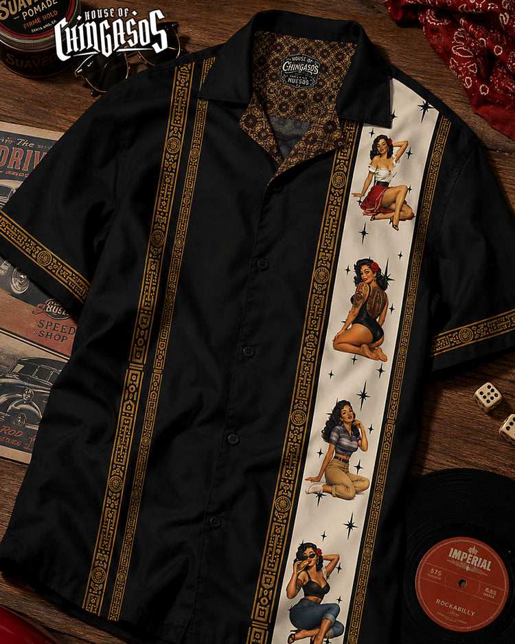Chicana Pinups Guayabera