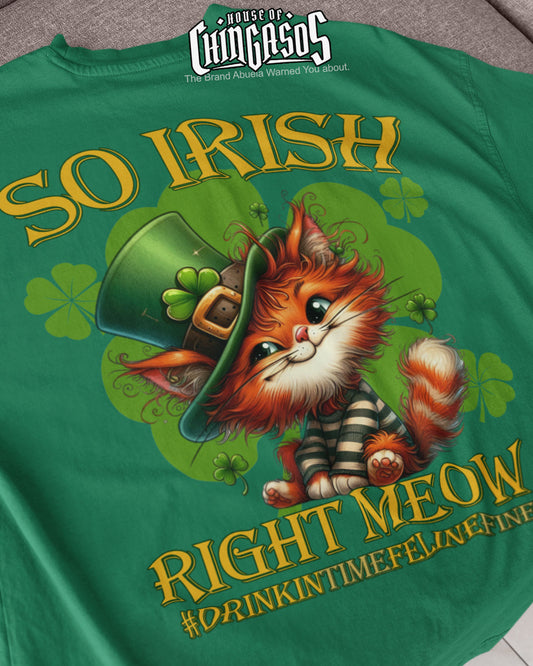 So Irish Right Meow Cat Lover St. Patrick's T-shirt