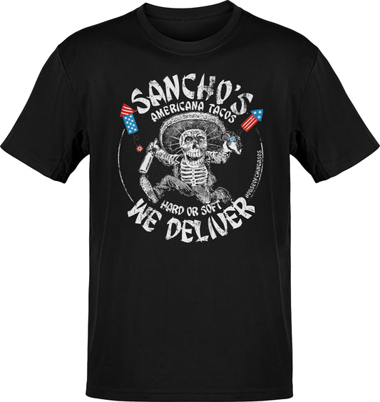Sancho's Americana Tacos 4th Of July T-shirt