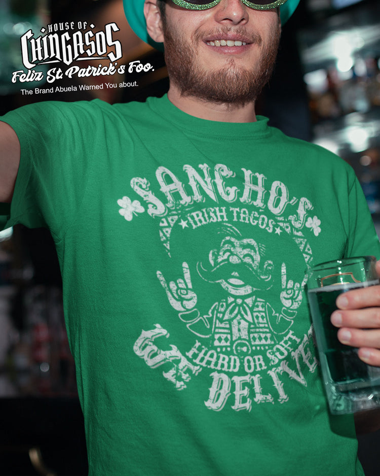 Sancho's Irish Tacos St. Patrick's Old School T-Shirt