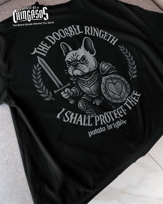 The Doorbell Ringeth I Shall Protect Thee Frenchie T-Shirt