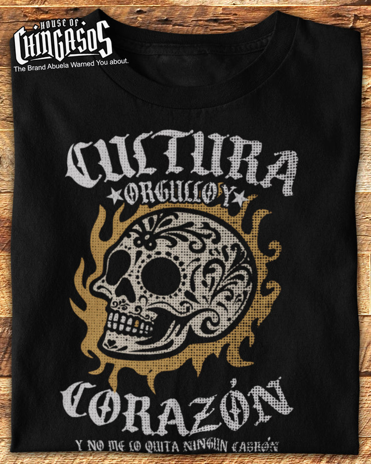 Cultura Orgullo Y Corazon Raza T-Shirt