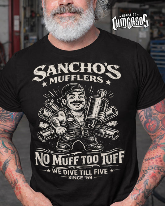 Sancho's Muffler Vintage Greaser T-Shirt