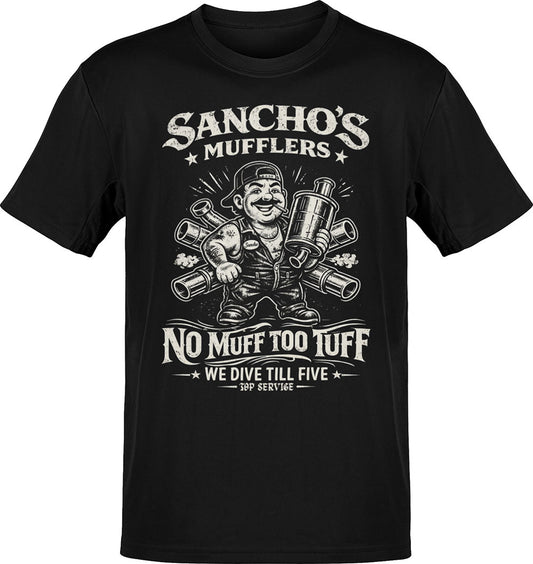 Sancho's Muffler Vintage Greaser T-Shirt