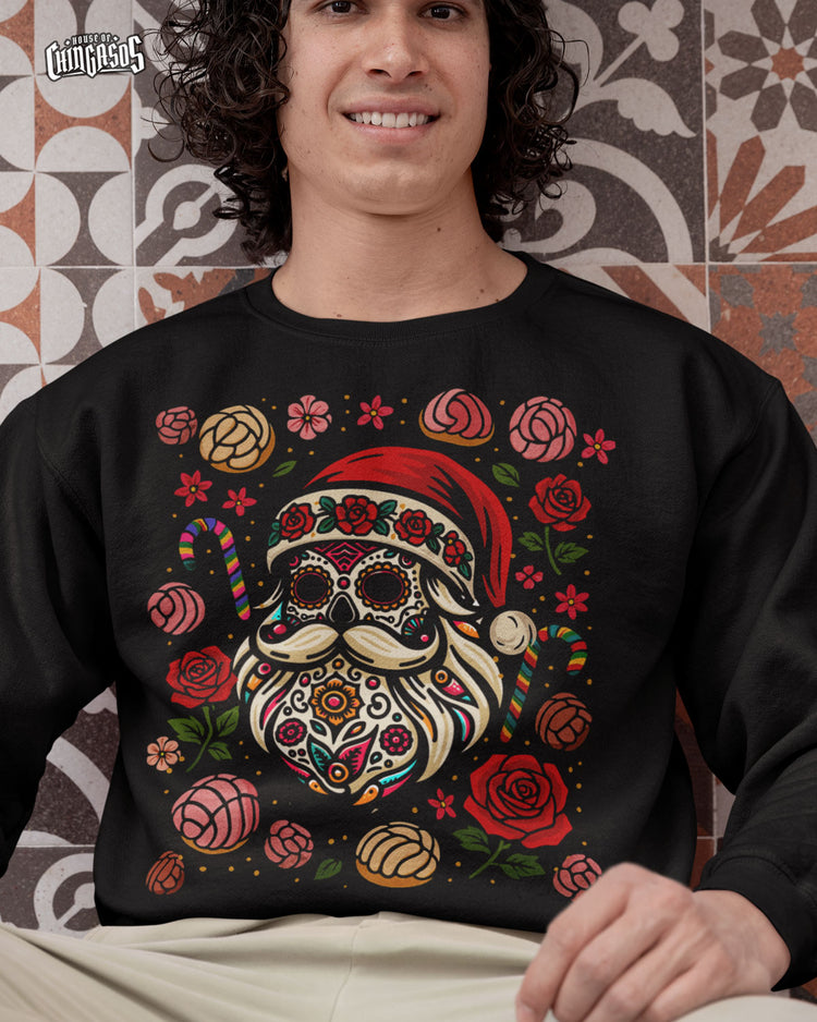 Santa Mexico Calavera Navidad Sweatshirt