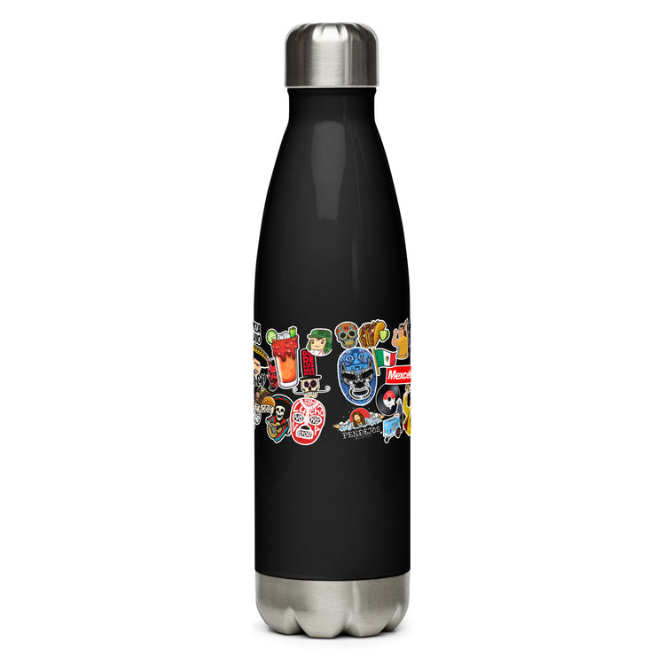 Chingon Stickers Print Stainless steel water bottle