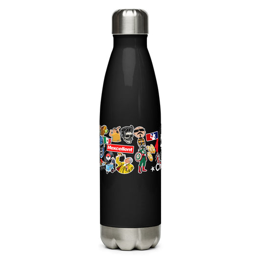 Chingon Stickers Print Stainless steel water bottle