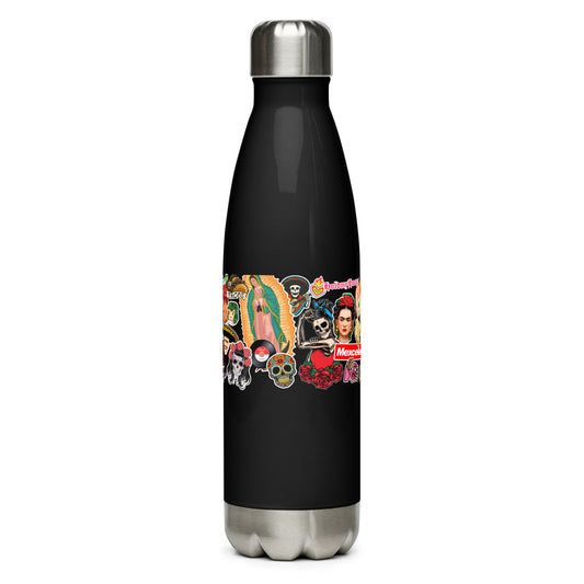 Chingona Stickered Print Stainless Steel Water Bottle