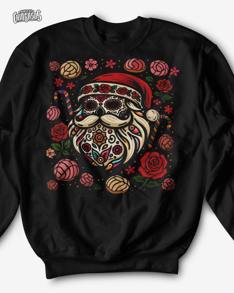 Santa Mexico Calavera Navidad Sweatshirt
