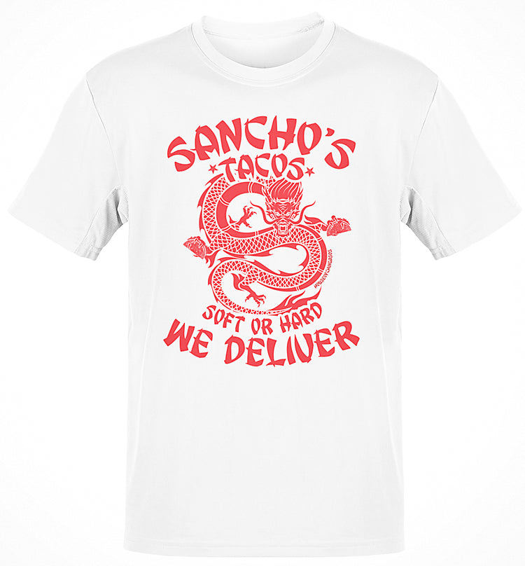 Premium Sancho's Tacos OG Delivery Takeout Tee