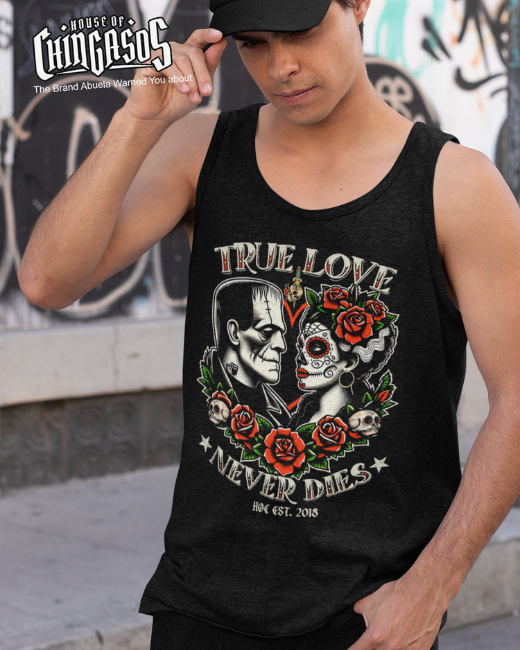 True Love Never Dies old School Tattooed Art Men's Tank ( In Stock 2/8/25)