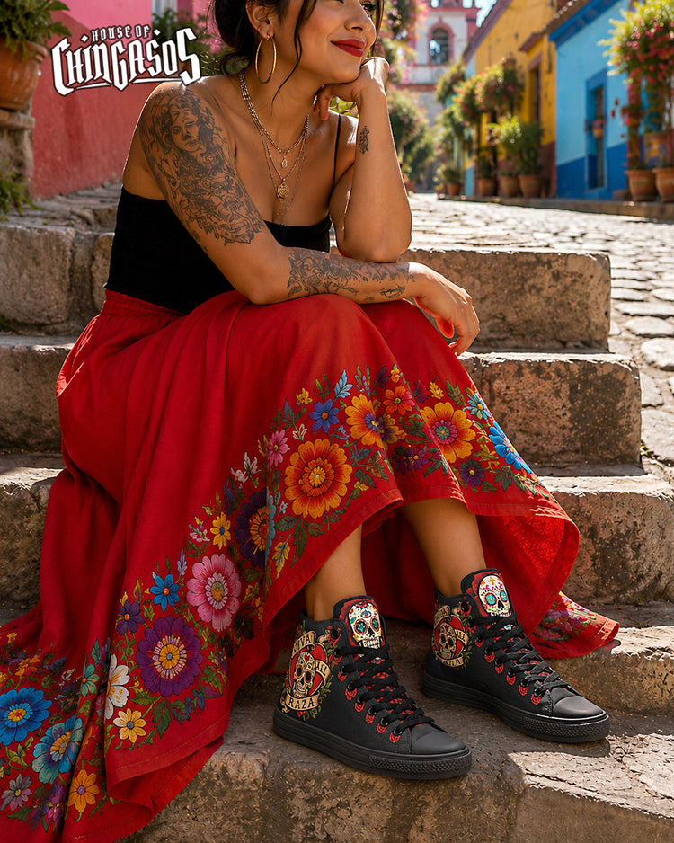 Viva La Raza Tatuaje ( Black or White Sole )
