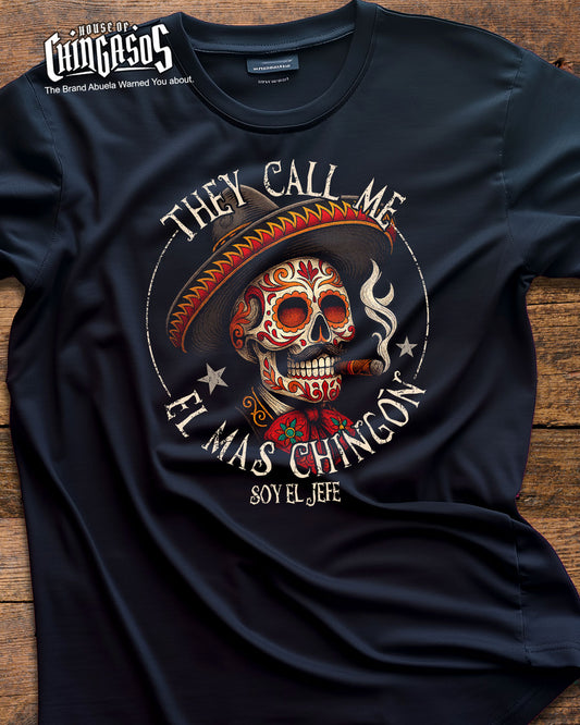 El Mas Chingon El Jefe Old School T-Shirt