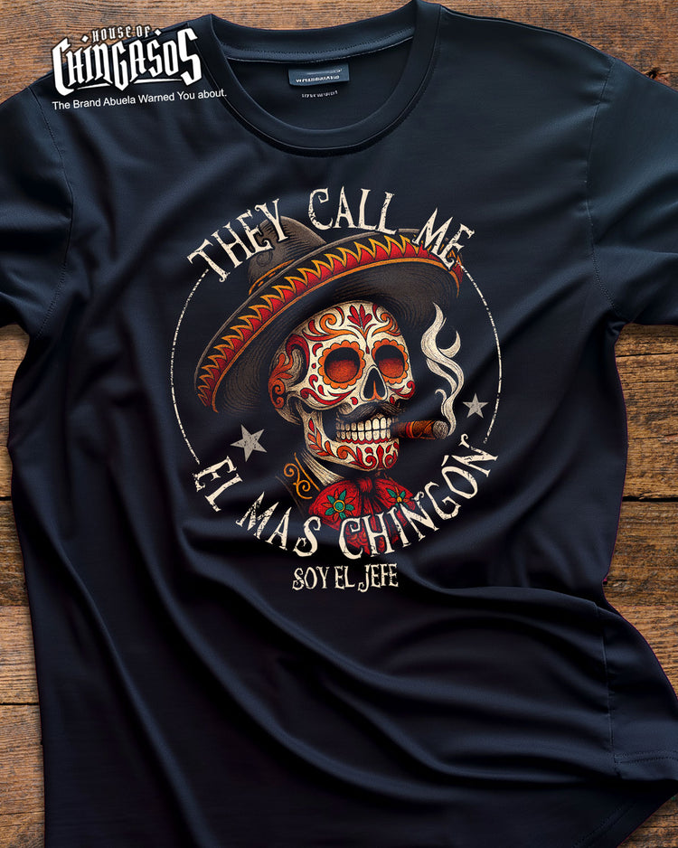 El Mas Chingon El Jefe Old School T-Shirt