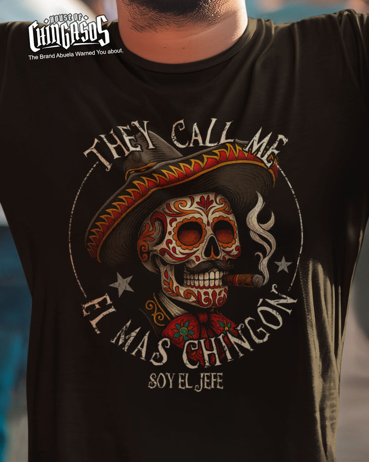 El Mas Chingon El Jefe Old School T-Shirt