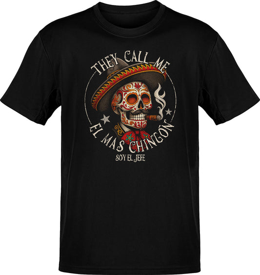 El Mas Chingon El Jefe Old School T-Shirt