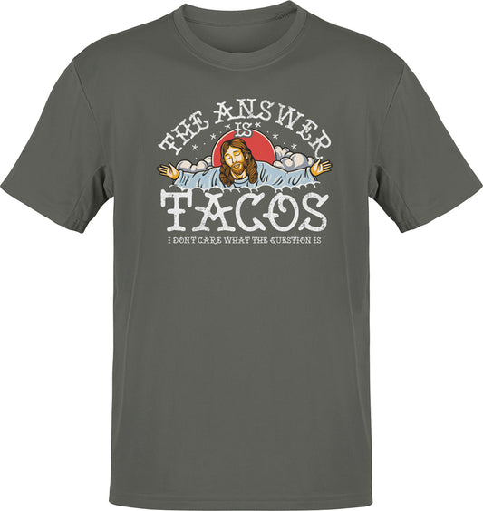 The Answer Is Tacos Tattoo Taco Lover's T-shirt
