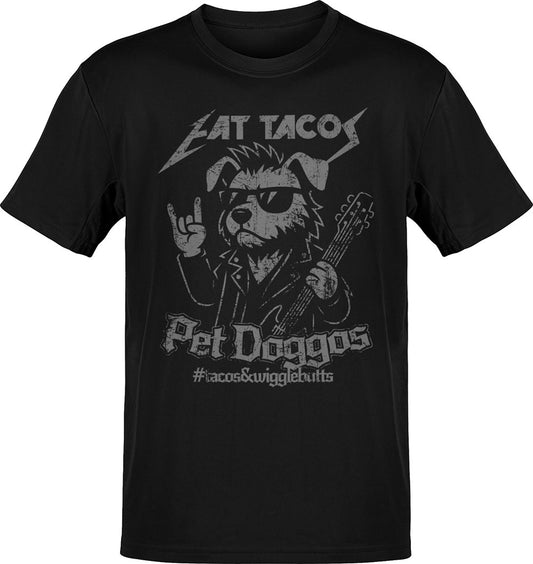 Eat Tacos Pet Doggos Rock & Rolla T-Shirt