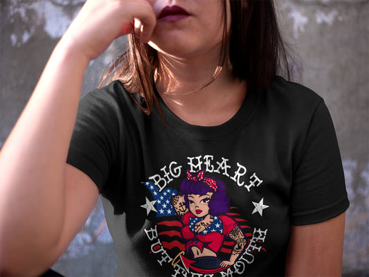 Premium Big Heart But This Moth 4th Of July Vintage Tee