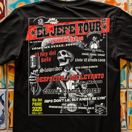 El Jefe Tour Greatest Hits T-Shirt Black Style OG ( Back Print )