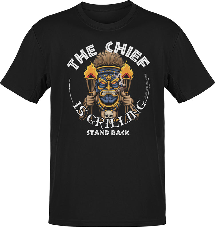 Premium The Chief Is Grilling Tiki Grill Master T-shirt