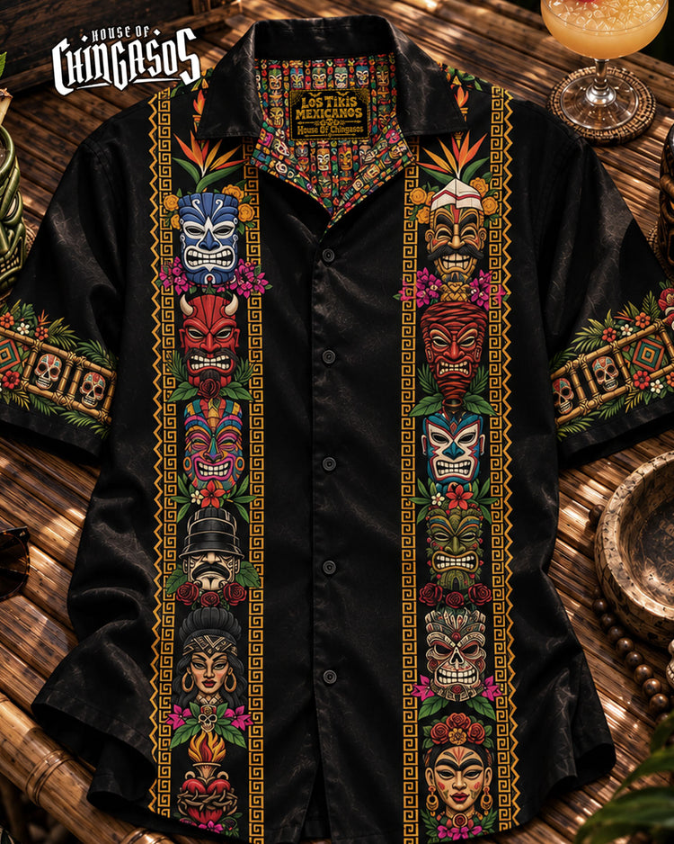 Los Tikis Mexicano Button Up