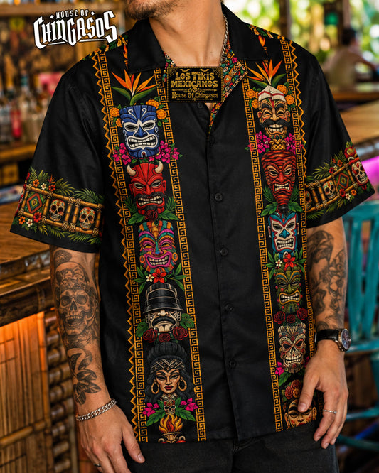 Los Tikis Mexicano Button Up