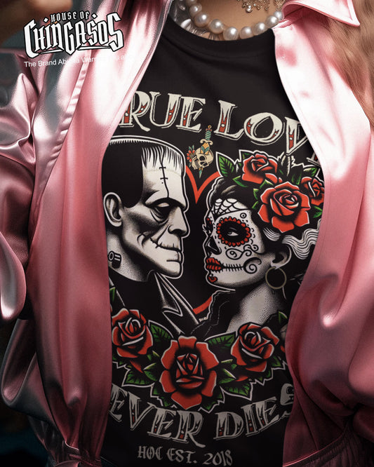 True Love Never Dies Tattooed Art T-Shirt