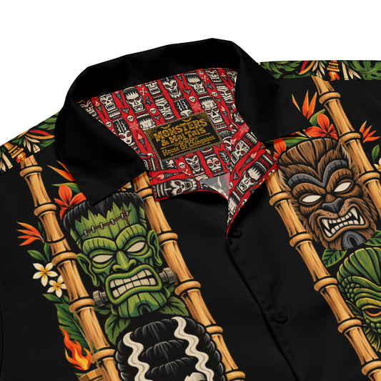 Monsters & Mai Tais Vintage Button Up