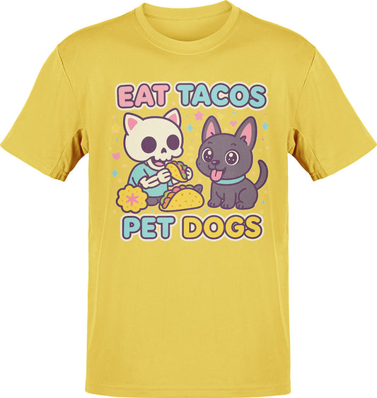 Eat Tacos Pet Dogs Kawaii Crossover Tee