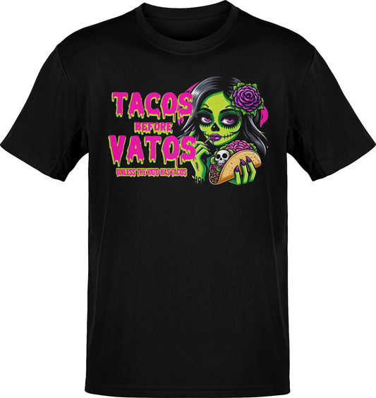 Tacos Before Vatos Zombie T-Shirt