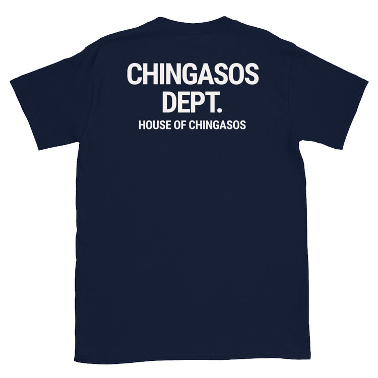 Chingasos Dept. Mexicano Security T-Shirt ( Front And Back Print )