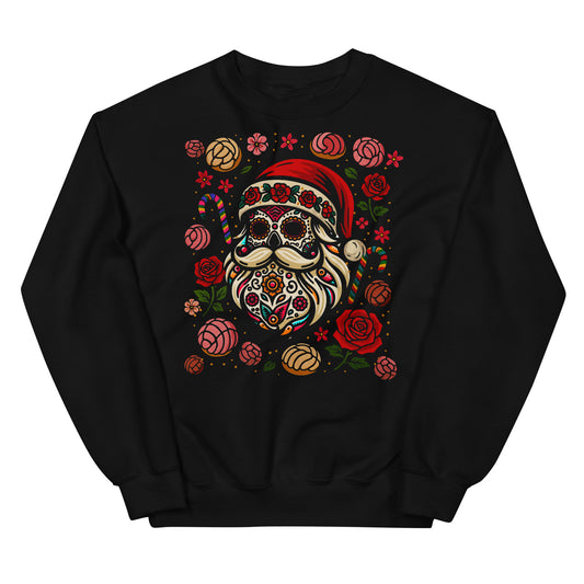 Santa Mexico Calavera Navidad Sweatshirt