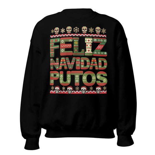 Feliz Navidad Faux Knit Sweatshirt