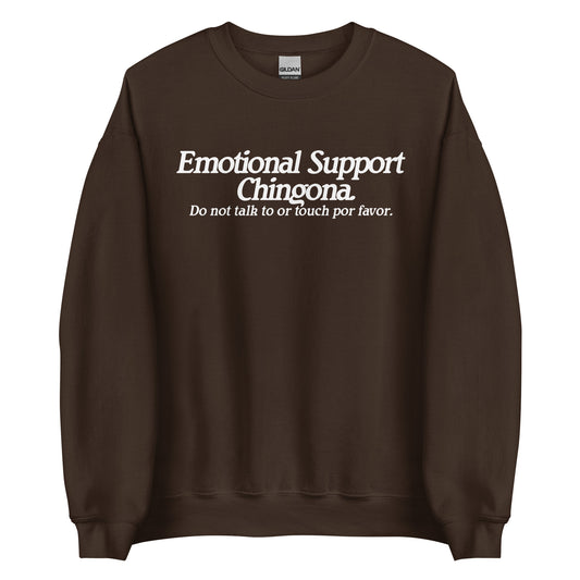 Emotional Support Chingona Crewneck Sweatshirt