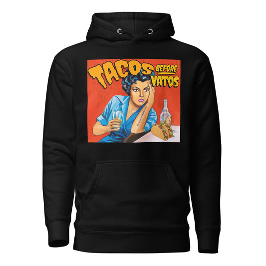 Deluxe Heritage Tacos Before Vatos Telenovela Hoodie