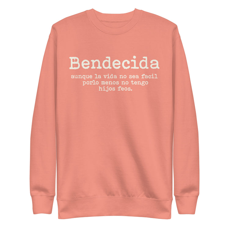 Premium Heritage Cotton Bendecida Madre Sweatshirt (Printed)