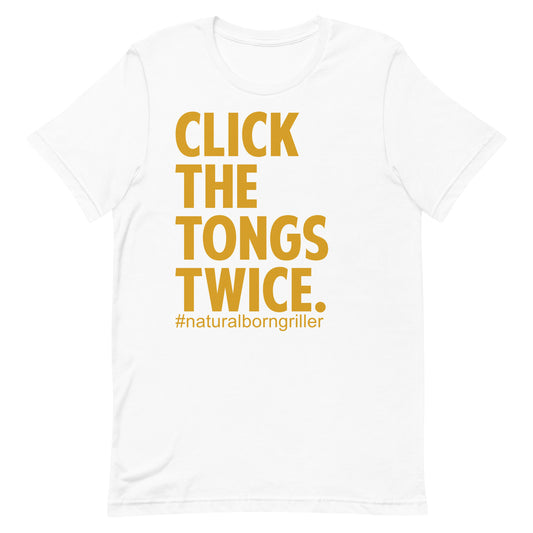 Premium Click The Tongs Twice GrillMaster T-shirt