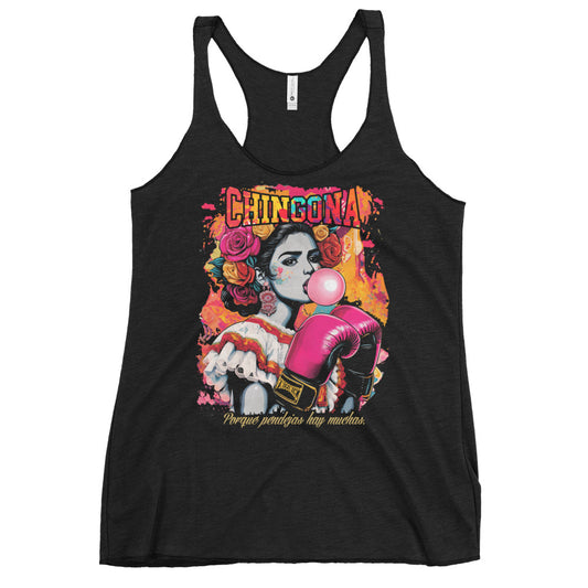 Chingona Racerback Ladies Tank Top