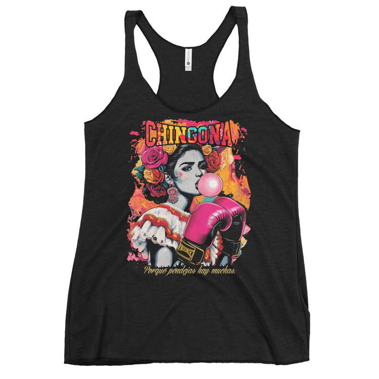 Chingona  Racerback Ladies Tank Top