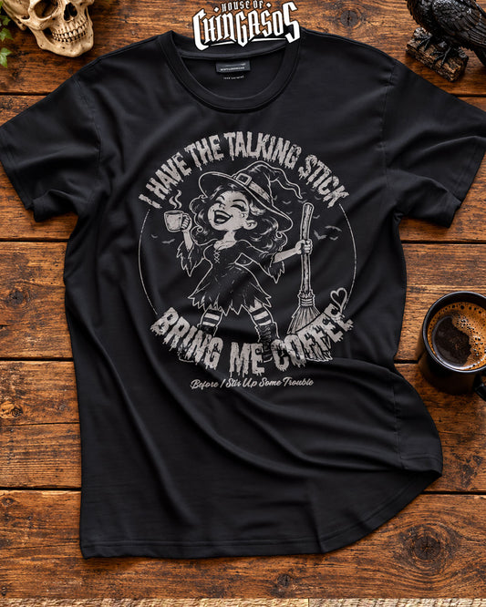 Stir Up Trouble Witchy Coffee T-Shirt