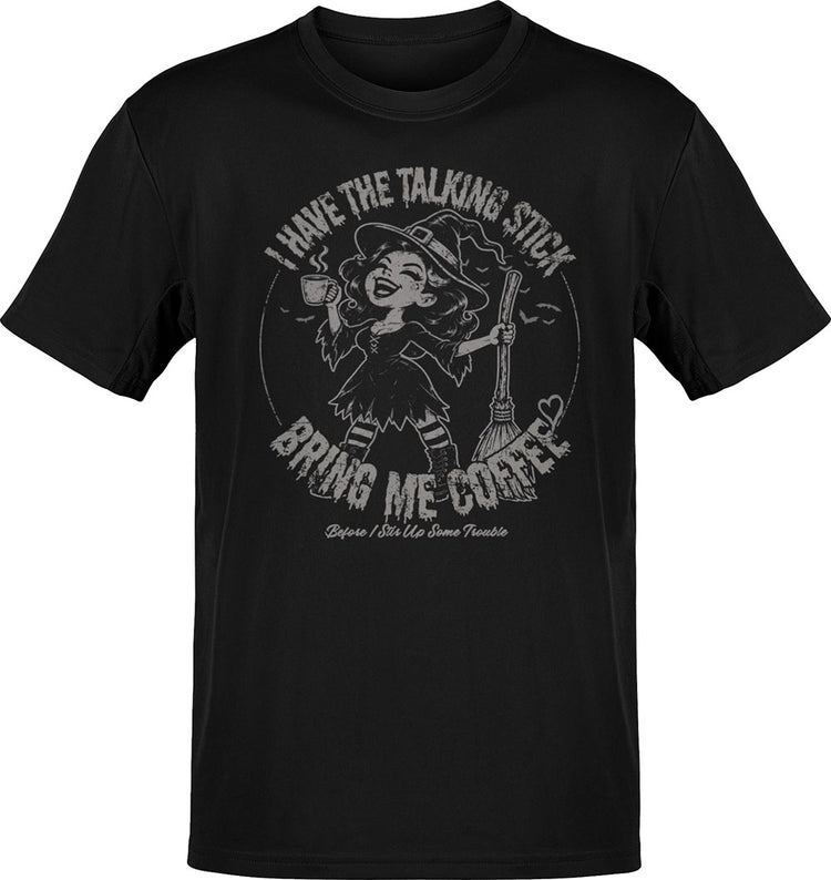 Stir Up Trouble Witchy Coffee T-Shirt