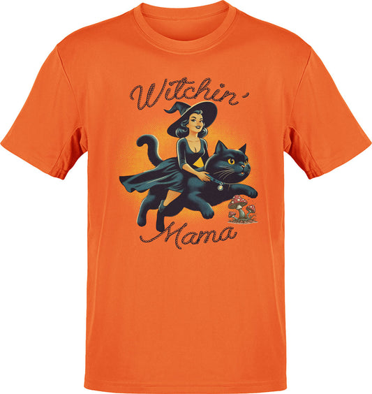 Witchin' Mama Rodeo Black Cat T-Shirt
