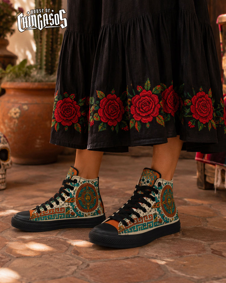 Xiuhpohualli Art De La Calle ( Black or White Sole )