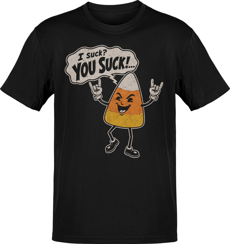 You Suck Candy Corn Halloween Tee