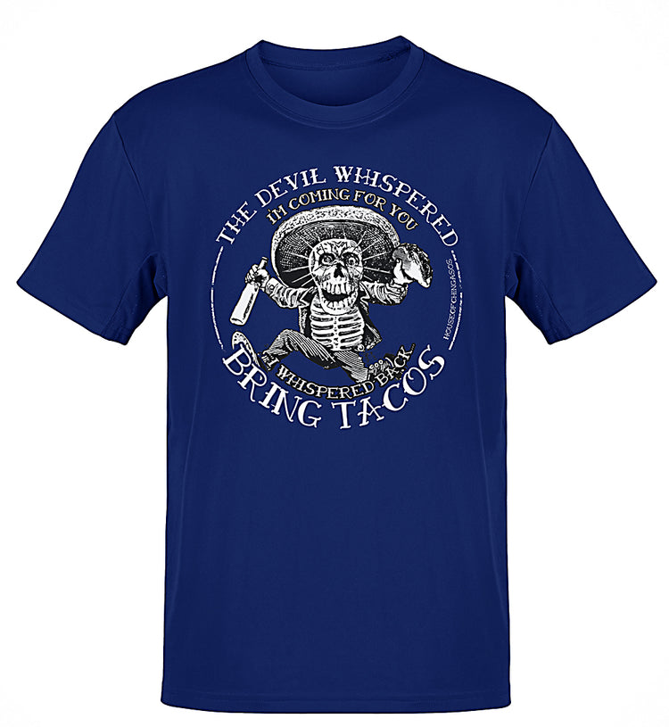 Premium The Devil Whispered Tacos Old School T-shirt