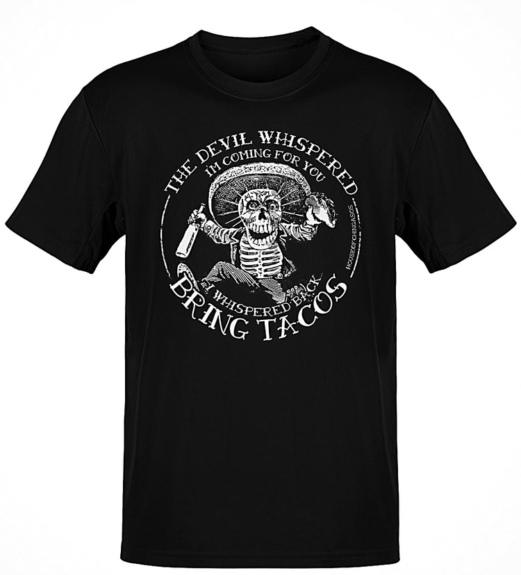 Premium The Devil Whispered Tacos Old School T-shirt