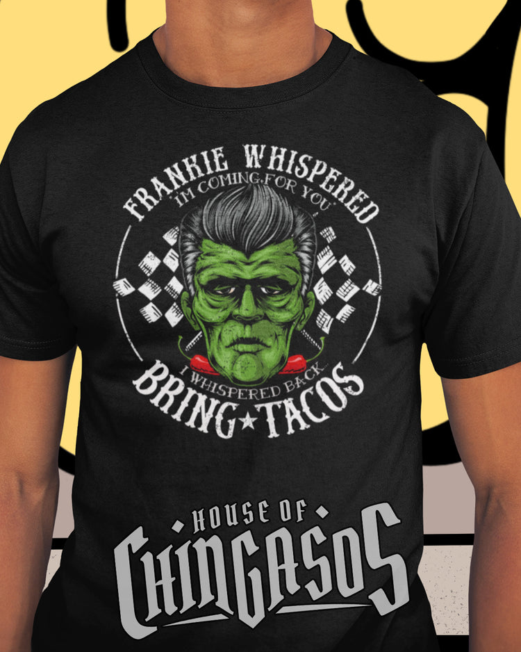 Premium Frankie Whispered Tacos Old School Greaser T-shirt