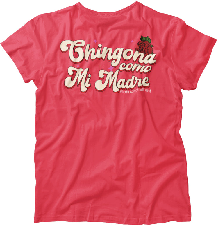 Chingona Como Mi Madre Vintage Ladie's short sleeve t-shirt